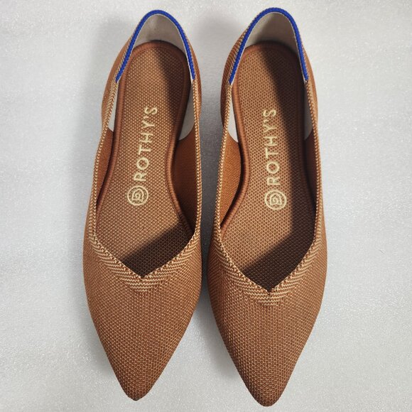 ROTHYS The Point Ballet Flat In Fawn Size W7.5 - Picture 3 of 13
